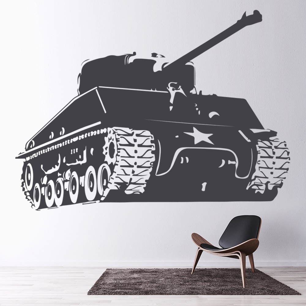 Army Tank Soldier Military Wall Sticker | Icon Wall Stickers